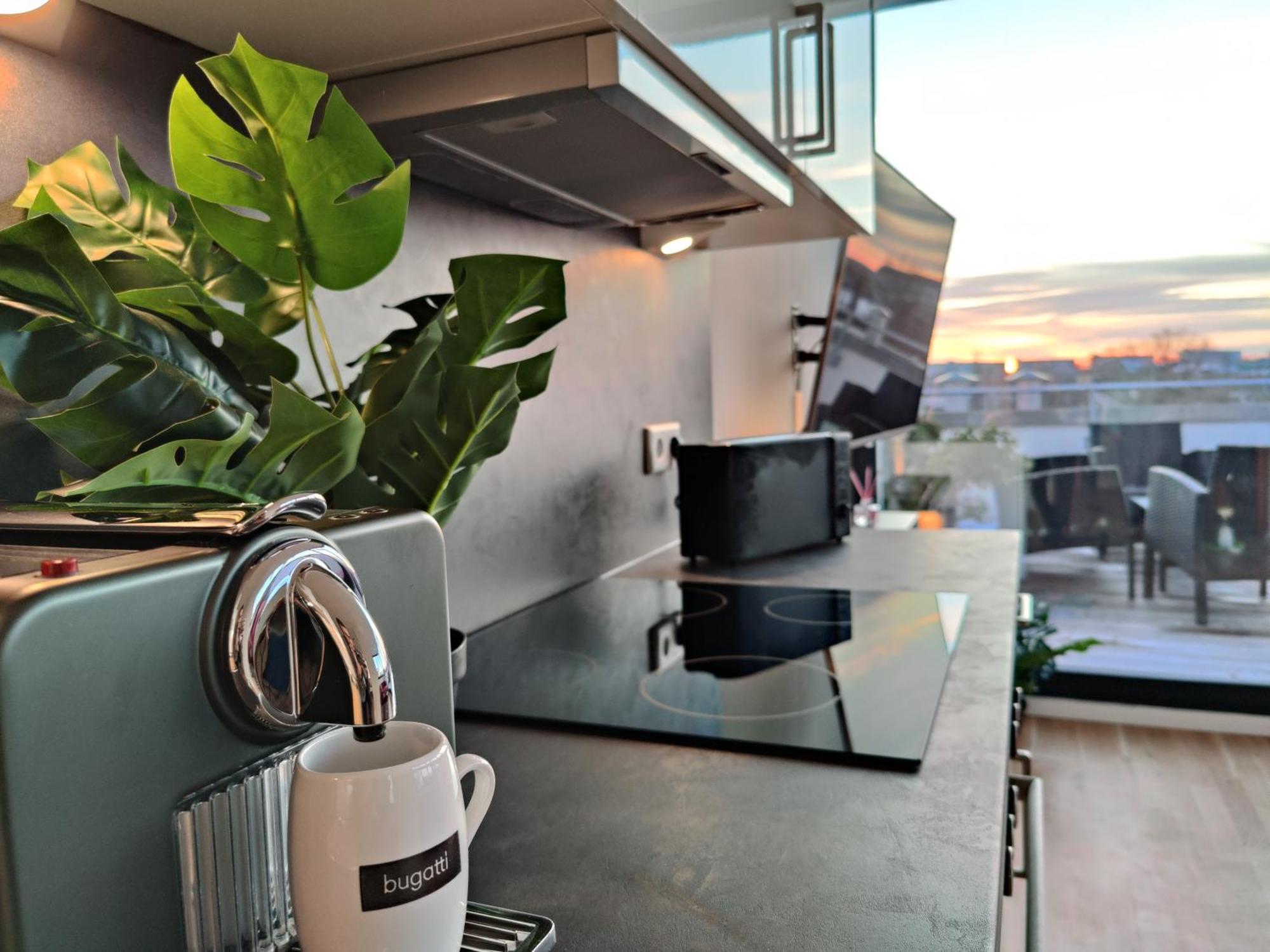 Maisonette-Penthouse Inklusive Whirlpool Ueber Den Daechern Von Magdeburgo Exterior foto