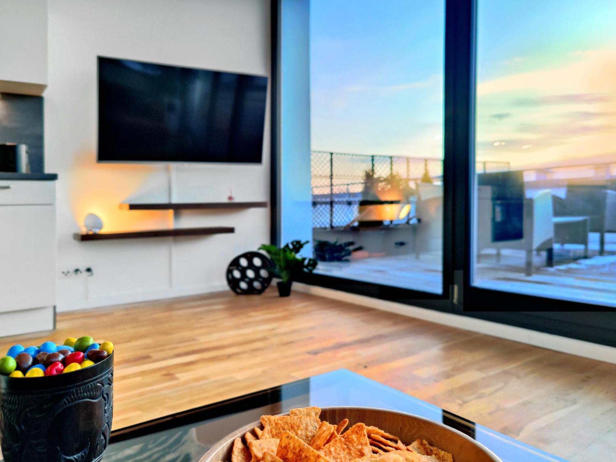 Maisonette-Penthouse Inklusive Whirlpool Ueber Den Daechern Von Magdeburgo Exterior foto